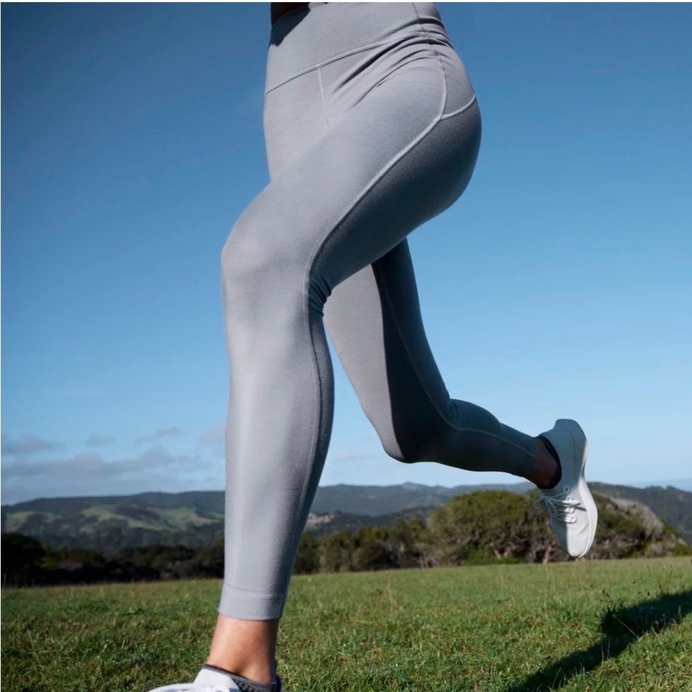 Allbirds Natural Legging Women S Grey Sustainable Merino Wool High Rise Active